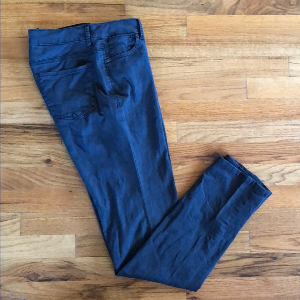Anthro Christopher Blue Straight Leg Grey Jeans